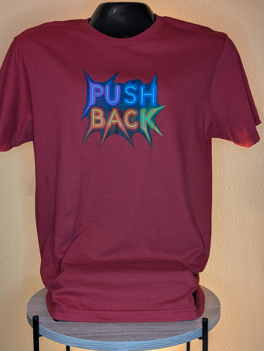 PUSH BACK rainbow t-shirt