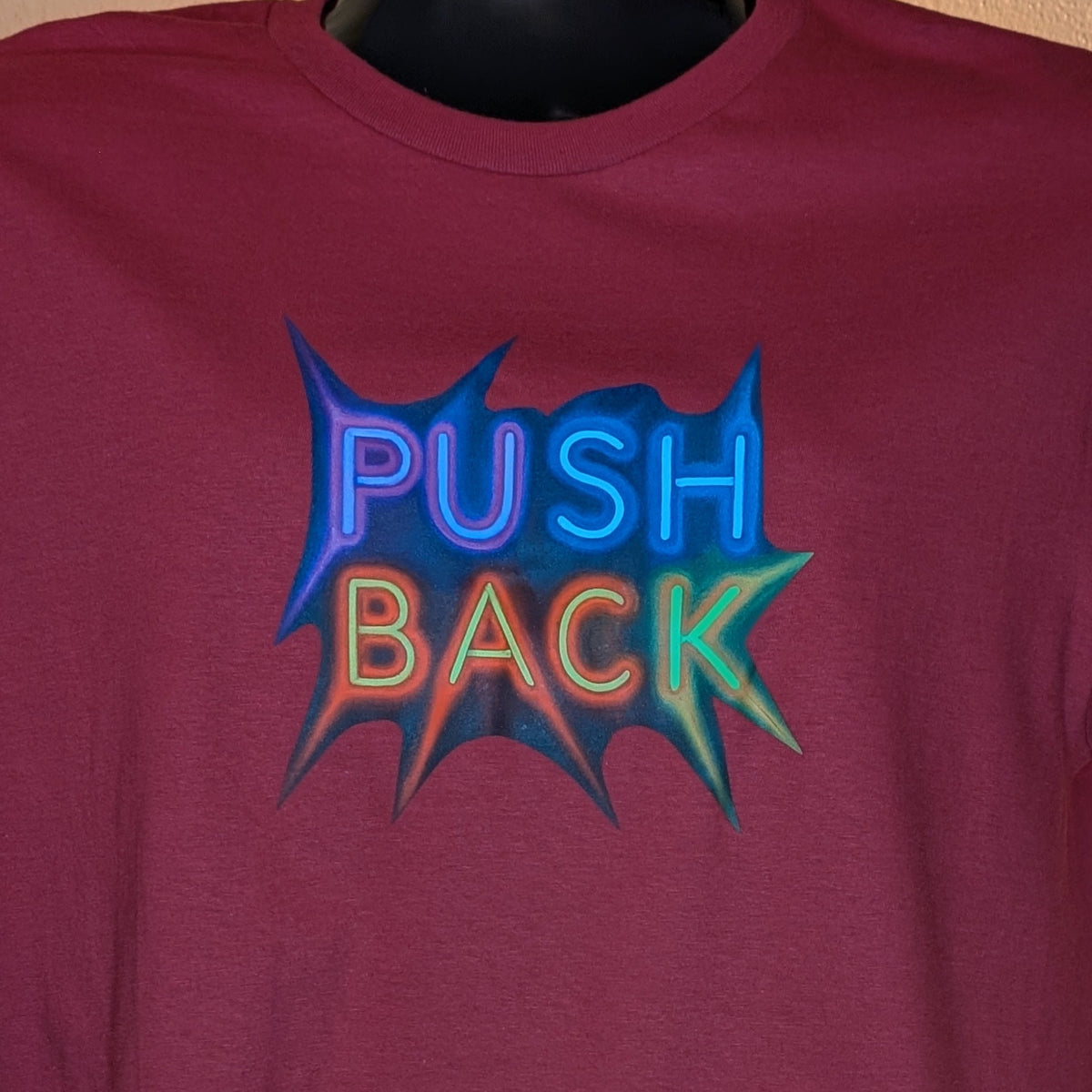 PUSH BACK rainbow t-shirt
