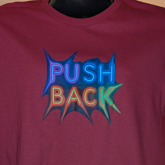 PUSH BACK rainbow t-shirt
