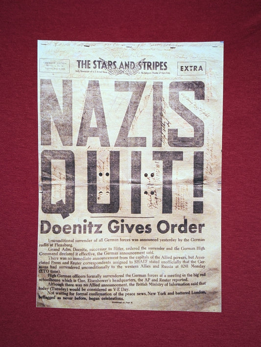 Nazis quit! headline t shirt