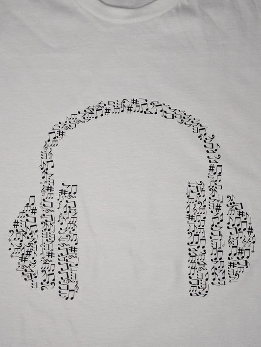 Musical note headphones
